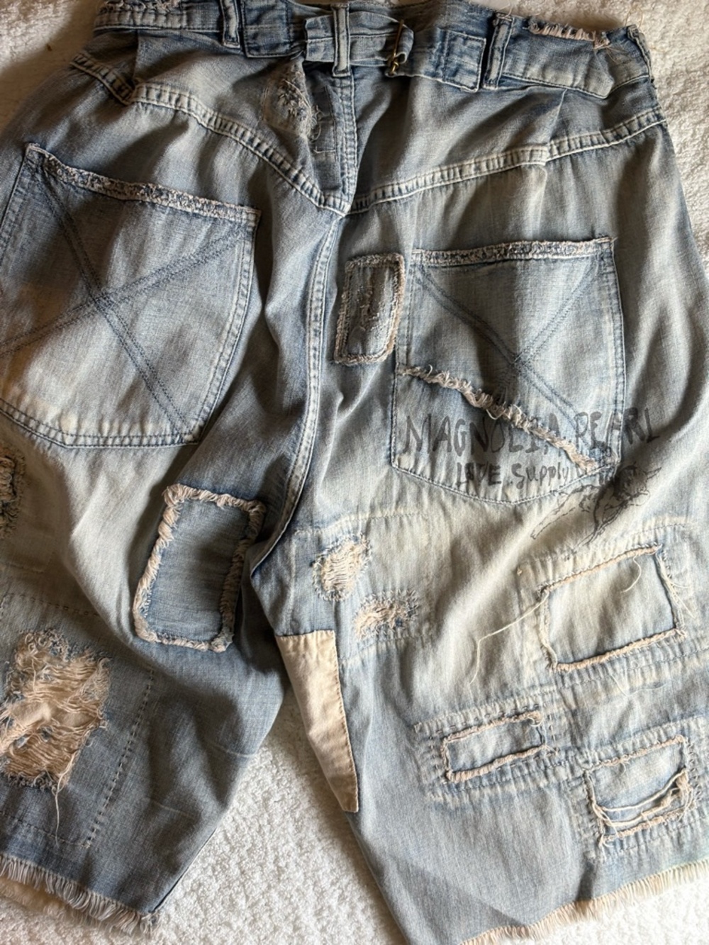 Magnolia Pearl 037 Cotton Miner Denim shorts - Picture 6 of 6